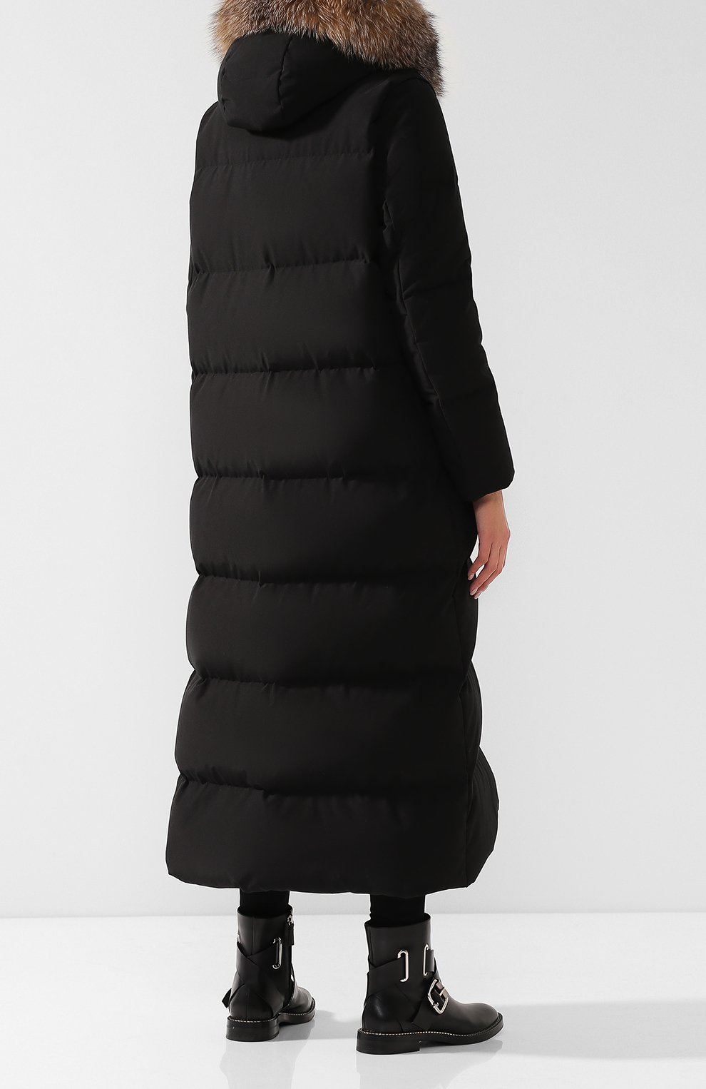 Пуховик с меховой отделкой капюшона MONCLER, арт. D2-093-49396-25-57843, фото 4