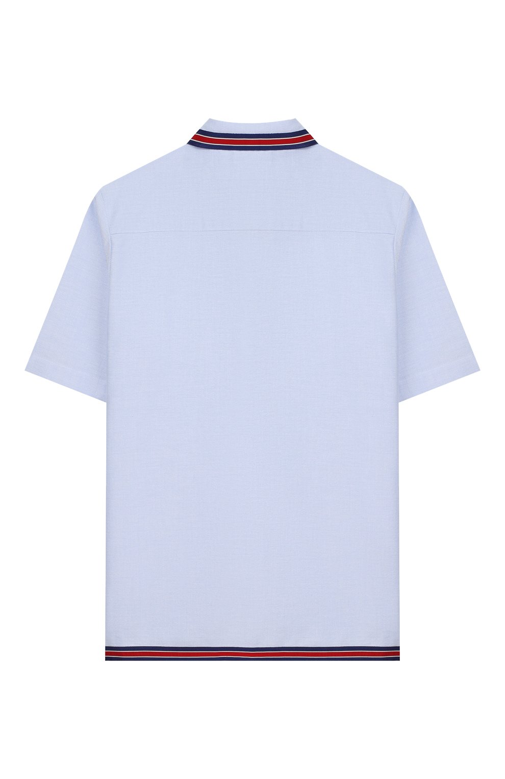 Хлопковая рубашка GUCCI голубого цвета по цене 50400 руб., арт. 600371/XWAH0, фото 2 Хлопковая рубашка GUCCI, арт. 600371/XWAH0, фото 2