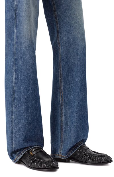 Кожаные пенни-лоферы le loafer SAINT LAURENT, арт. 766876/AA00K, фото 2