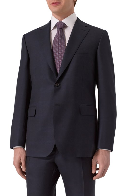 Шерстяной костюм Brioni RA000V-PCA07 Синий  RA000V-PCA07 Фото 4