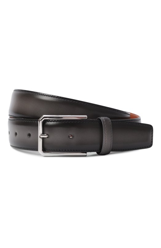 Кожаный ремень Santoni CM35VC003B91EVVD Серый CM35VC003B91EVVD