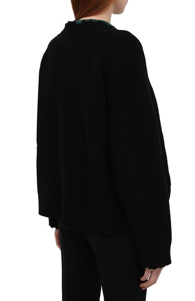 Кардиган из шерсти и кашемира ISABEL BENENATO черного цвета по цене 65500 руб., арт. DK33F21, фото 4 Кардиган из шерсти и кашемира ISABEL BENENATO, арт. DK33F21, фото 4