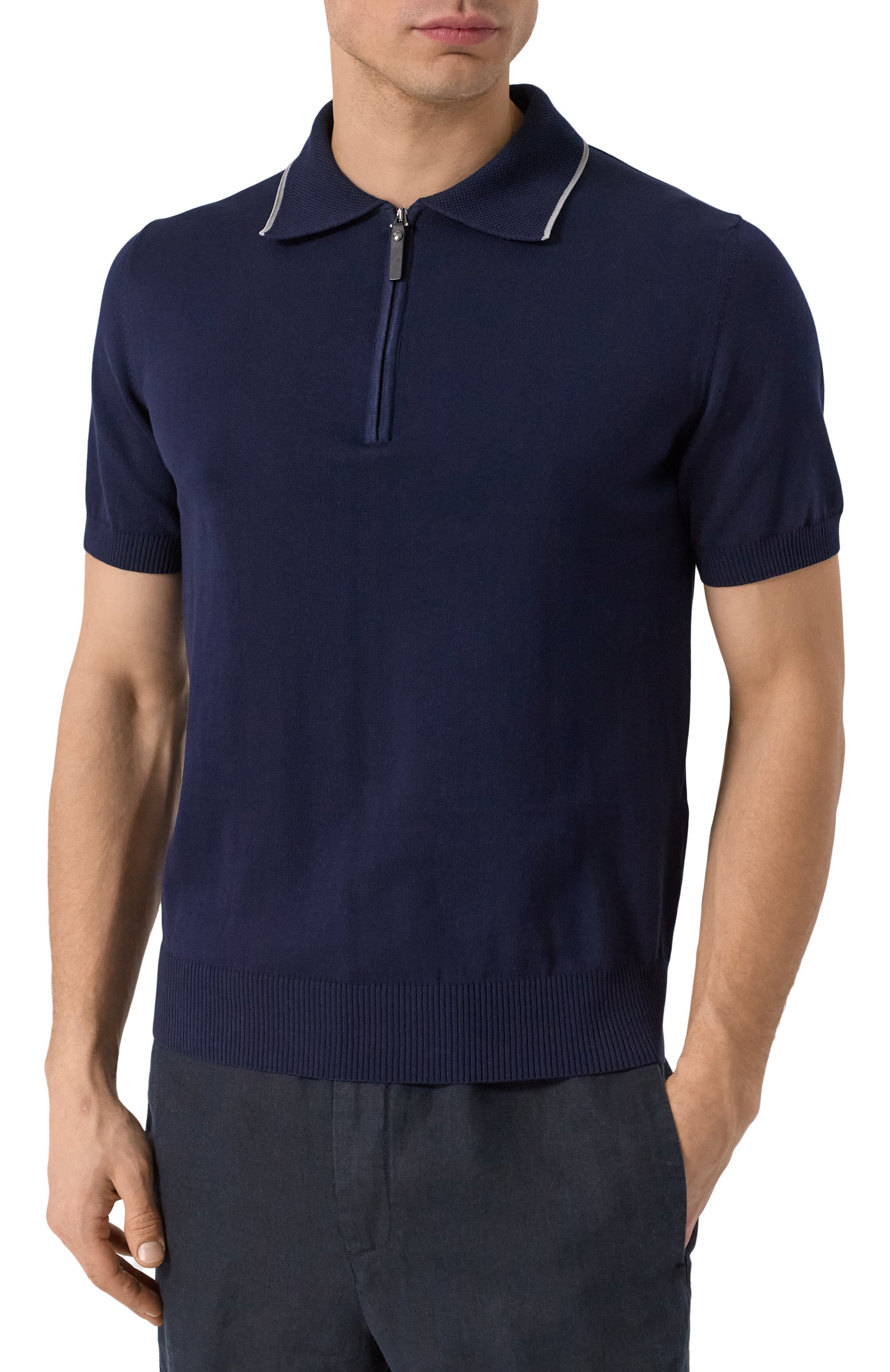 Хлопковое поло CANALI, арт. C1052/MK02261, фото 3