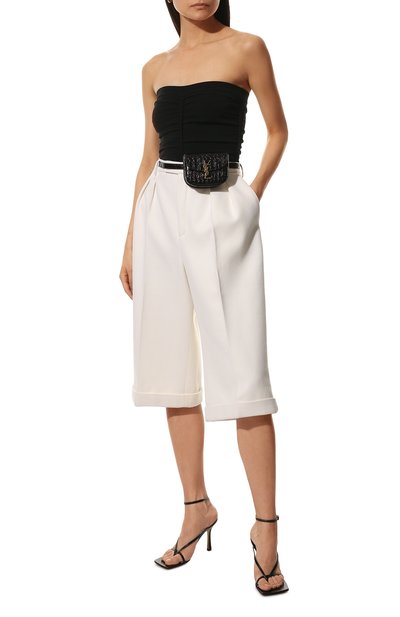 Поясная сумка SAINT LAURENT темно-коричневого цвета по цене 96650 руб., арт. 634922/1ZQ0W, фото 3 Поясная сумка SAINT LAURENT, арт. 634922/1ZQ0W, фото 3