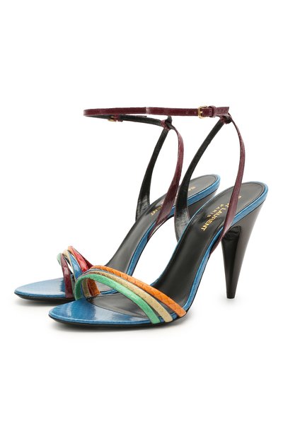 Женские кожаные босоножки liya SAINT LAURENT, арт. 650725/L3K10