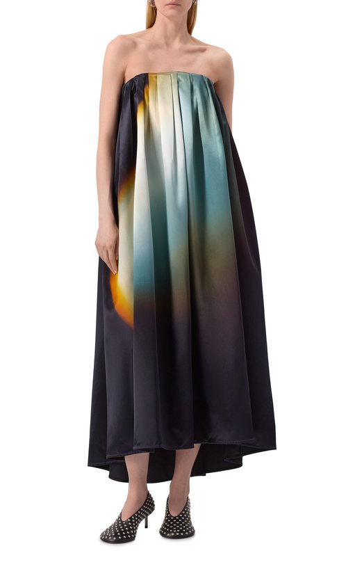 Атласное платье Jil Sander J01CT0238-J65291 Разноцветный  J01CT0238-J65291 Фото 2