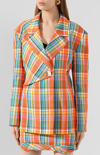 Жакет REJINA PYO, арт. B096/C0TT0N BLEND CHECK, фото 3