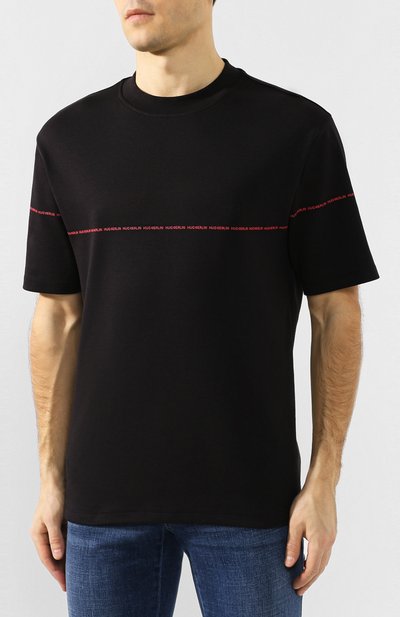 Хлопковая футболка HUGO, арт. 50425765, фото 3