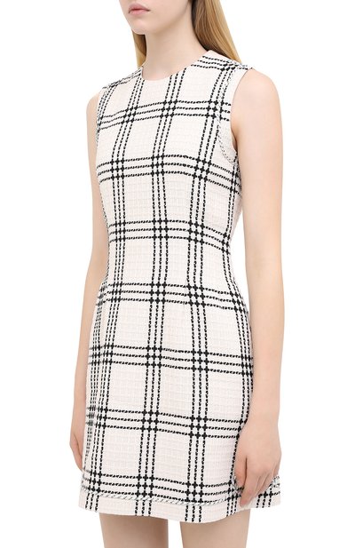 Хлопковое платье MSGM белого цвета по цене 55650 руб., арт. 2943MDA21X 207606, фото 3 Хлопковое платье MSGM, арт. 2943MDA21X 207606, фото 3