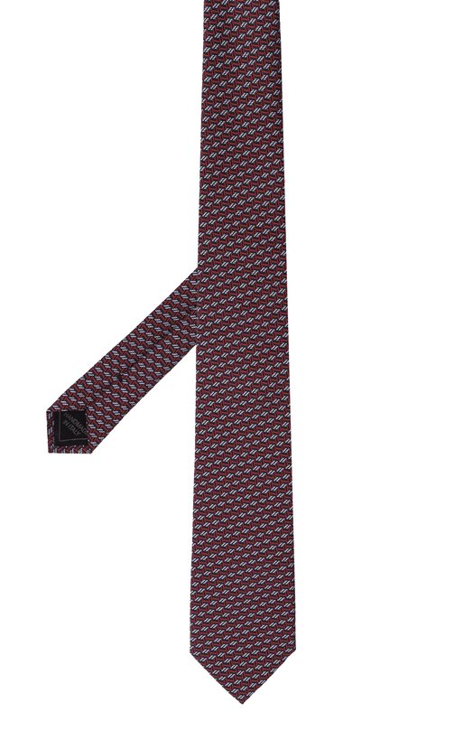 Шелковый галстук Brioni 061D00/0D432 Бордовый  061D00/0D432 Фото 3