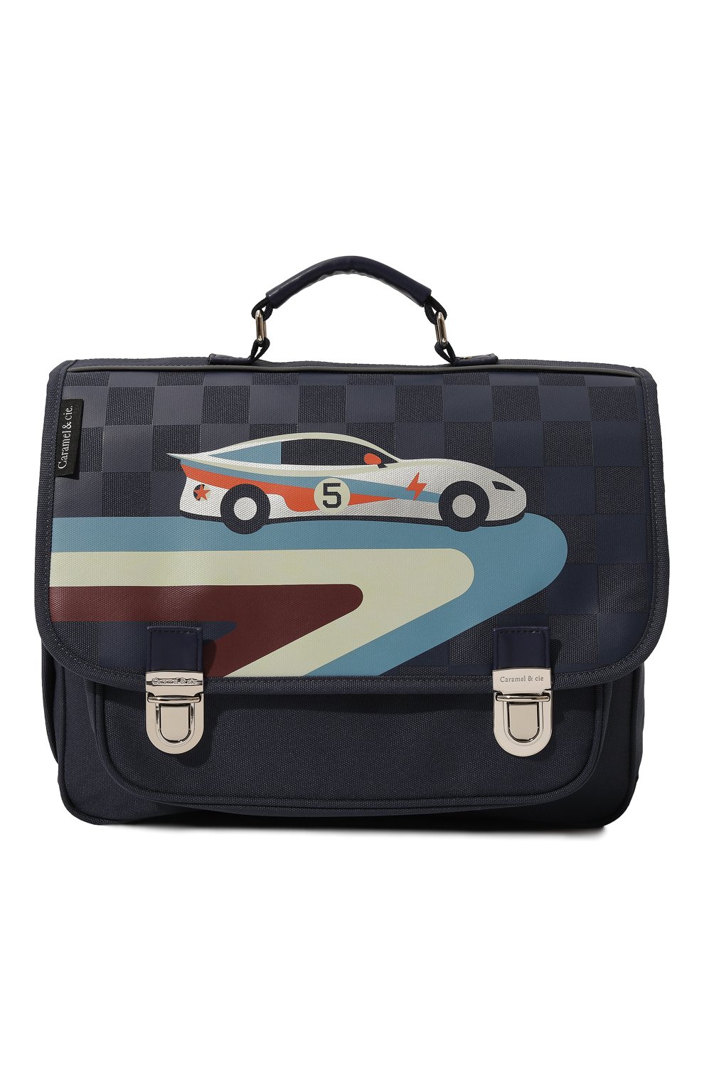 Портфель medium CARAMEL ET CIE темно-серого цвета по цене 16300 руб., арт. MSA08, фото 1 Портфель medium CARAMEL ET CIE, арт. MSA08, фото 1