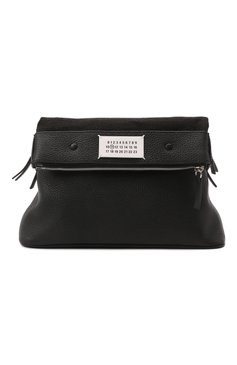 Мужская кожаная сумка  MAISON MARGIELA черного цвета, арт. S35WG0224/P4479 | Фото 1 (Ремень/цепочка: На ремешке; Материал: Натуральная кожа; Размер: medium; Драгоценные камни: Проставлено; Нос: Не проставлено; Материал сплава: Проставлено)