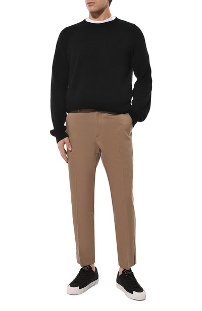 Хлопковые брюки GUCCI бежевого цвета по цене 83520 руб., арт. 468518 Z3732, фото 2 Хлопковые брюки GUCCI, арт. 468518 Z3732, фото 2