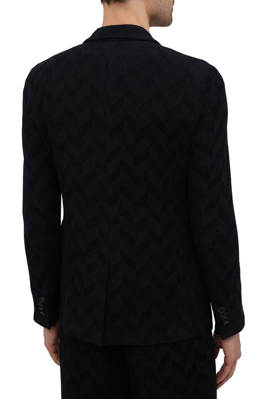 Вельветовый пиджак Giorgio Armani 1WGGG00S/T02VC Синий  1WGGG00S/T02VC Фото 4