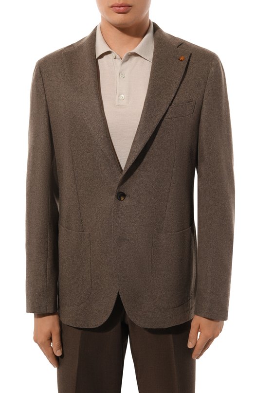 Кашемировый пиджак Sartoria Latorre JD74/JG158 Коричневый  JD74/JG158 Фото 5