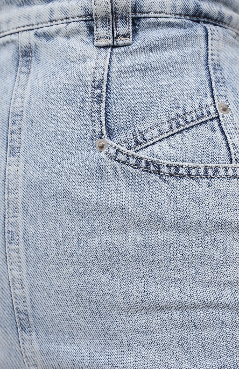 Джинсовая юбка ISABEL MARANT голубого цвета по цене 34550 руб., арт. JU1274-21P014I/P0MAN0, фото 5 Джинсовая юбка ISABEL MARANT, арт. JU1274-21P014I/P0MAN0, фото 5