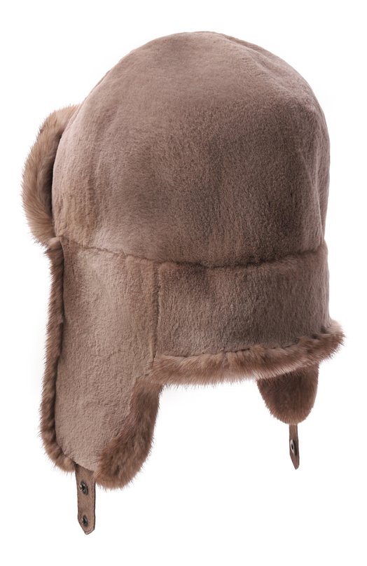 Меховая шапка-ушанка Майкл из норки FurLand 0201400100083600000 Коричневый  0201400100083600000 Фото 2