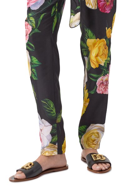 Кожаные шлепанцы bianca DOLCE & GABBANA, арт. CQ0619/AW576, фото 3
