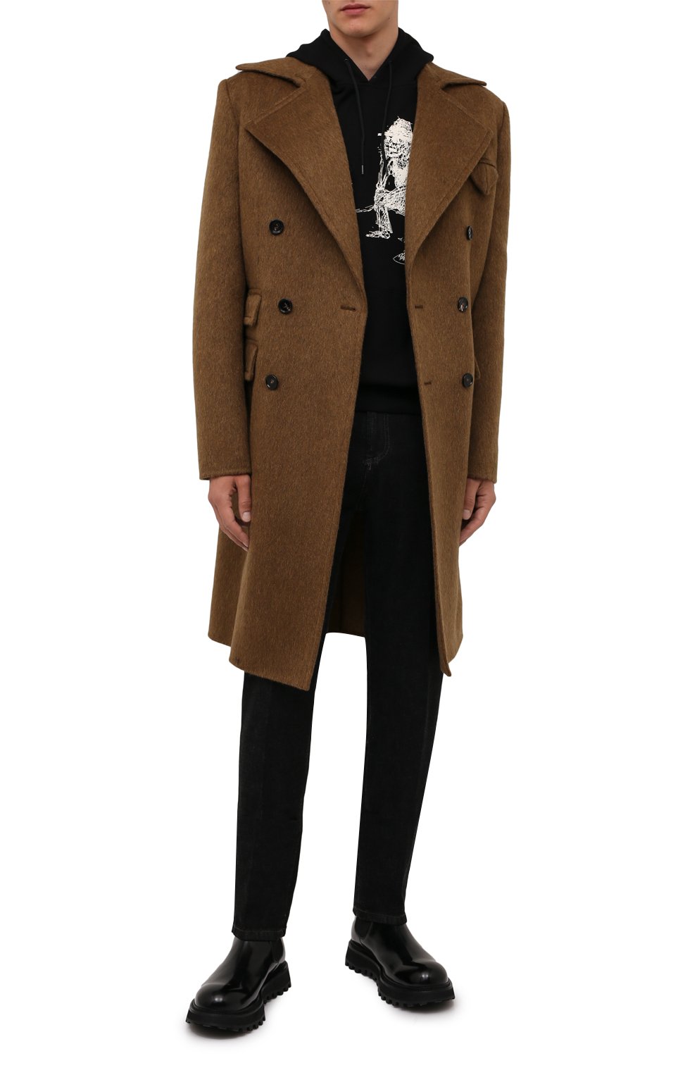 Хлопковое худи YOHJI YAMAMOTO черного цвета по цене 37200 руб., арт. HX-T85-985, фото 2 Хлопковое худи YOHJI YAMAMOTO, арт. HX-T85-985, фото 2