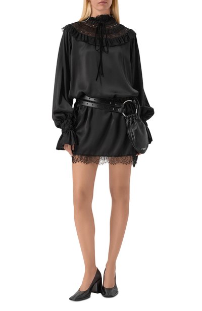 Женское атласное платье ANN DEMEULEMEESTER, арт. B0014415/FA134