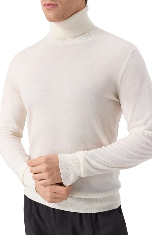 Шерстяная водолазка Dolce & Gabbana GXW05T/JCVZS Кремовый  GXW05T/JCVZS Фото 5