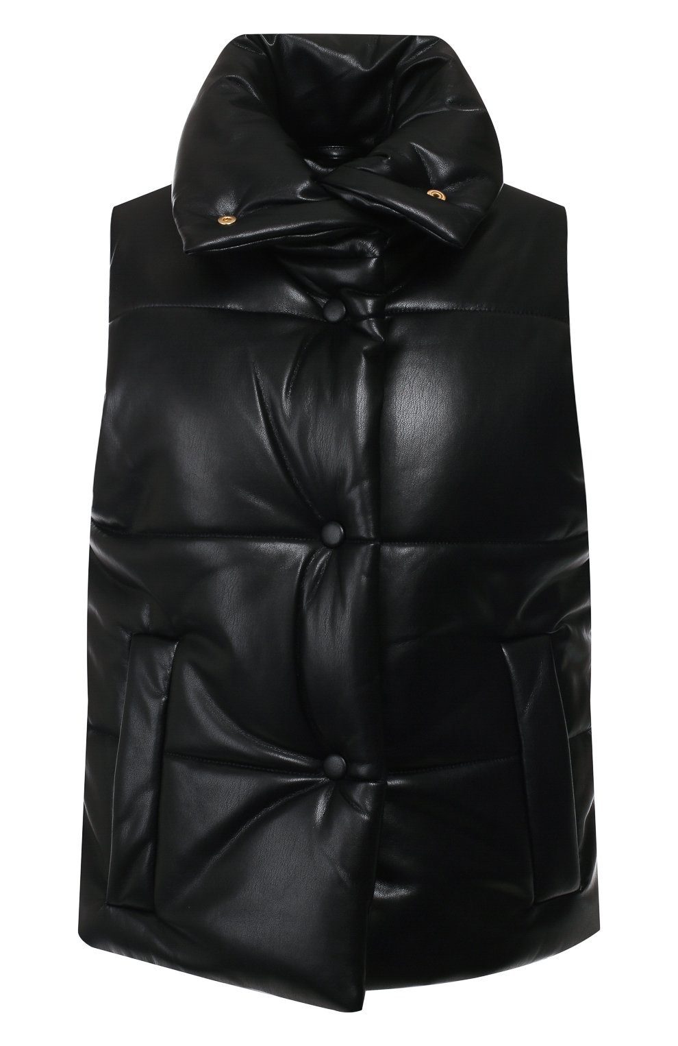 Утепленный жилет NANUSHKA, арт. M0RILL0_BLACK_VEGAN LEATHER, фото 1
