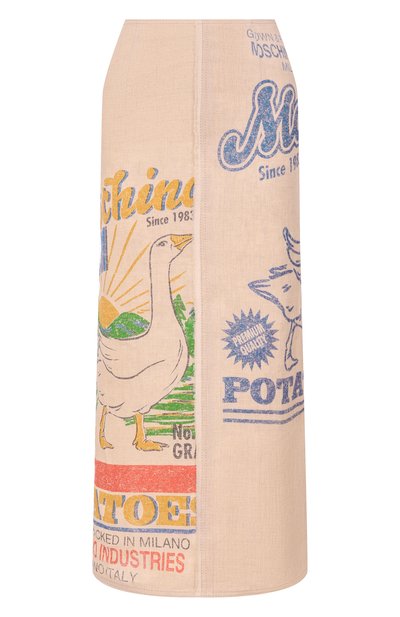 Женская льняная юбка MOSCHINO, арт. A0117/0421