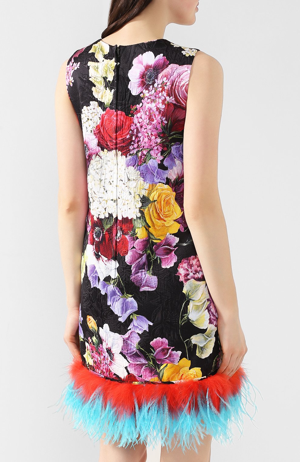 Платье из смеси хлопка и вискозы DOLCE & GABBANA, арт. F69B9Z/HSMW5, фото 4