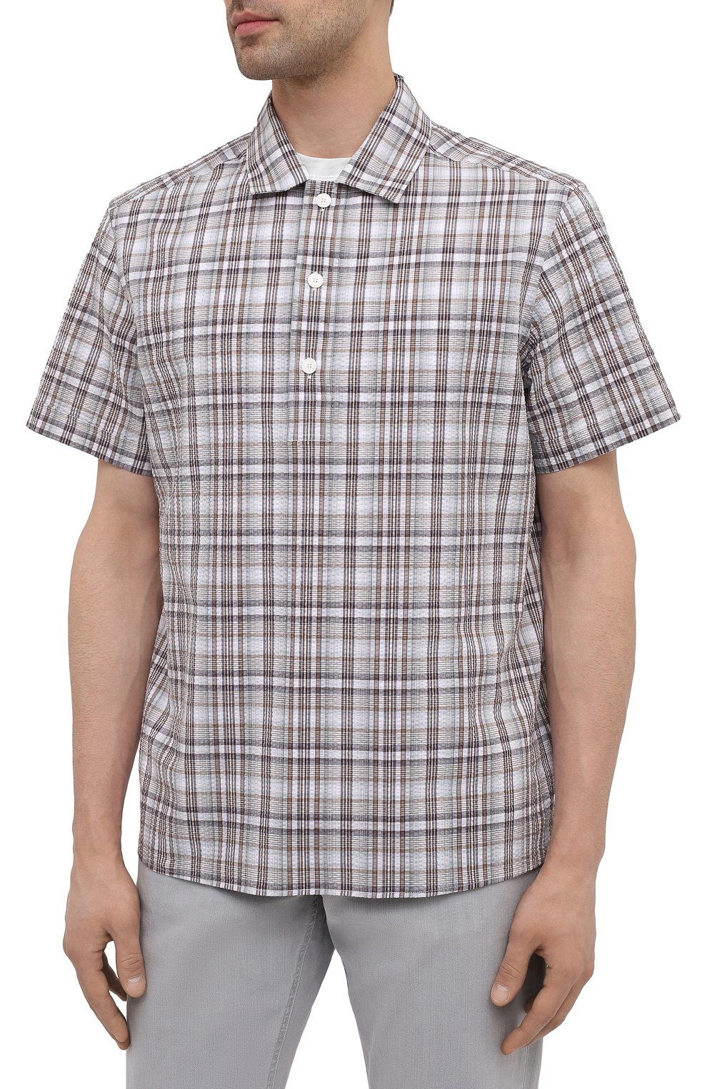 Хлопковая рубашка ZEGNA, арт. UWX37/SCM9, фото 3