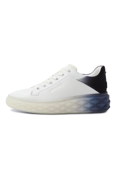 Кожаные кеды diamond maxi f ii JIMMY CHOO, арт. DIAM0ND MAXI/F II/BFA, фото 4