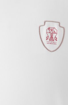 Мужская футболка BRUNELLO CUCINELLI белого цвета, арт. MW8571884T | Фото 6 (Драгоценные камни: Проставлено; Длина (д�ля топов): Стандартные; Материал сплава: Проставлено; Рукава: Короткие; Стили: Кэжуэл; Принт: Без принта; Материал внешний: Синтетический материал; Мужское Кросс-КТ: Футболка-одежда; Кросс-КТ: Джерси)