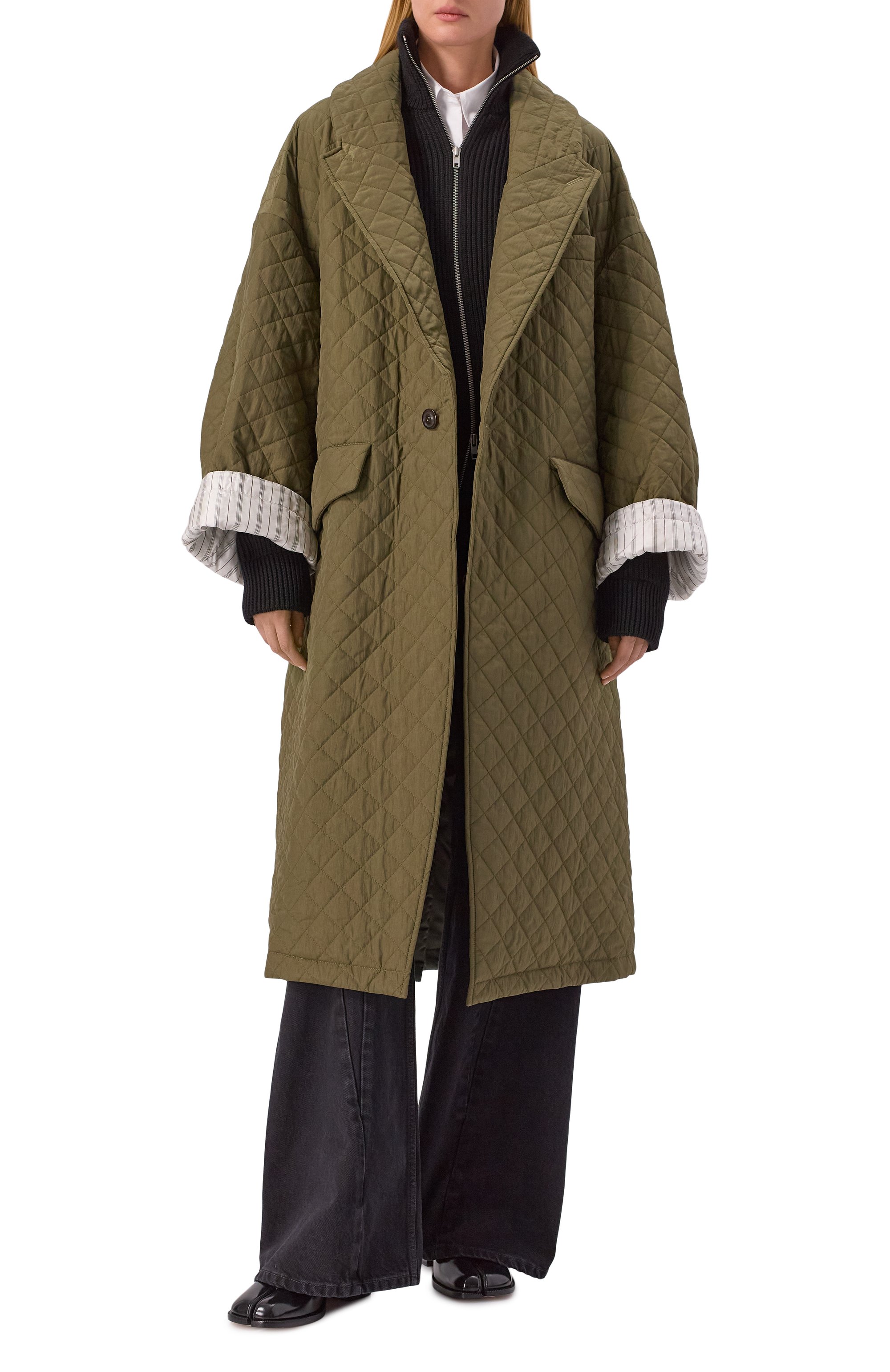 Утепленное пальто MAISON MARGIELA, арт. S29AA0312/M35666, фото 2