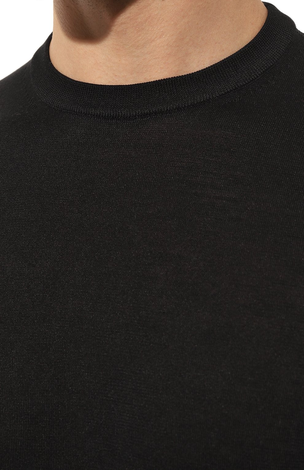 Шелковый джемпер STEFANO RICCI черного цвета по цене 93650 руб., арт. K616215G10/F23101, фото 5 Шелковый джемпер STEFANO RICCI, арт. K616215G10/F23101, фото 5