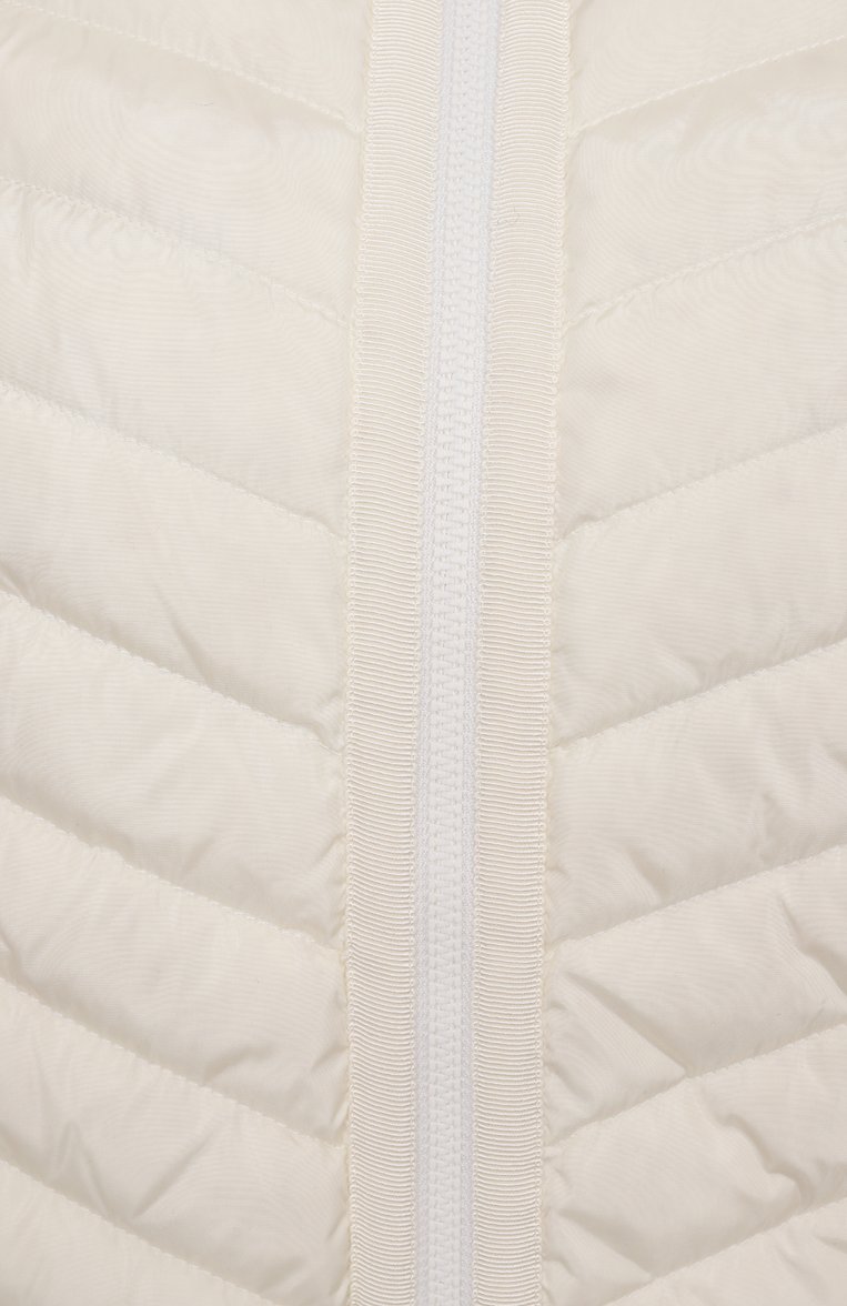 Женский комбинированный кардиган CANADA GOOSE кремового цвета, арт. 6830L | Фото 6 (Материал подклада: Синтетический материал; Материал внешний: Шерсть, Синтетический материал; Материал утеплителя: Пух и перо; Рукава: Длинные; Длина (для топов): Стандартные; Стили: Кэжуэл; Женское Кросс-КТ: Кардиган-одежда; Автоматизация ТО: Проставлено; Автоматизация состава: Проставлено)