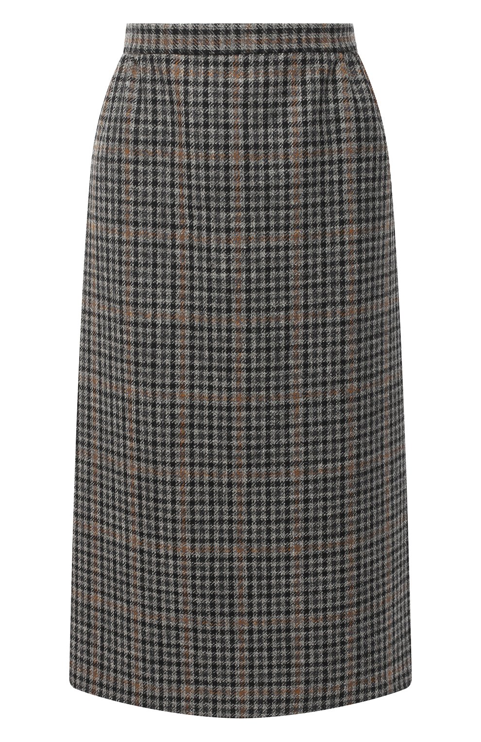 Шерстяная юбка MAISON MARGIELA черно-белого цвета по цене 59600 руб., арт. S29MA0488/S53466, фото 1 Шерстяная юбка MAISON MARGIELA, арт. S29MA0488/S53466, фото 1