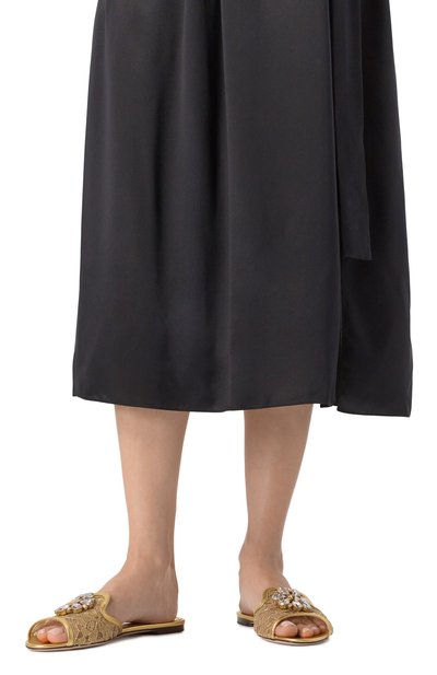 Текстильные шлепанцы rainbow bianca DOLCE & GABBANA, арт. CQ0023/AE637, фото 3