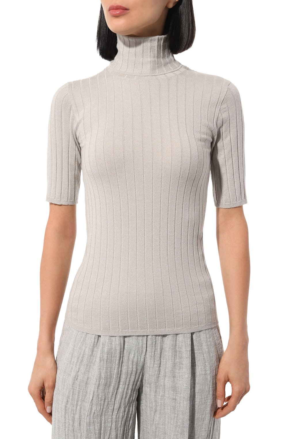 Водолазка из кашемира и шелка BRUNELLO CUCINELLI, арт. M41862203, фото 3
