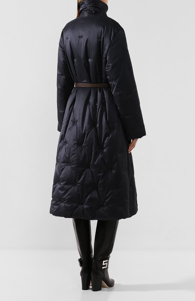 Пальто с поясом GIORGIO ARMANI темно-синего цвета по цене 584000 руб., арт. 0SH0L041/T01I0, фото 4 Пальто с поясом GIORGIO ARMANI, арт. 0SH0L041/T01I0, фото 4