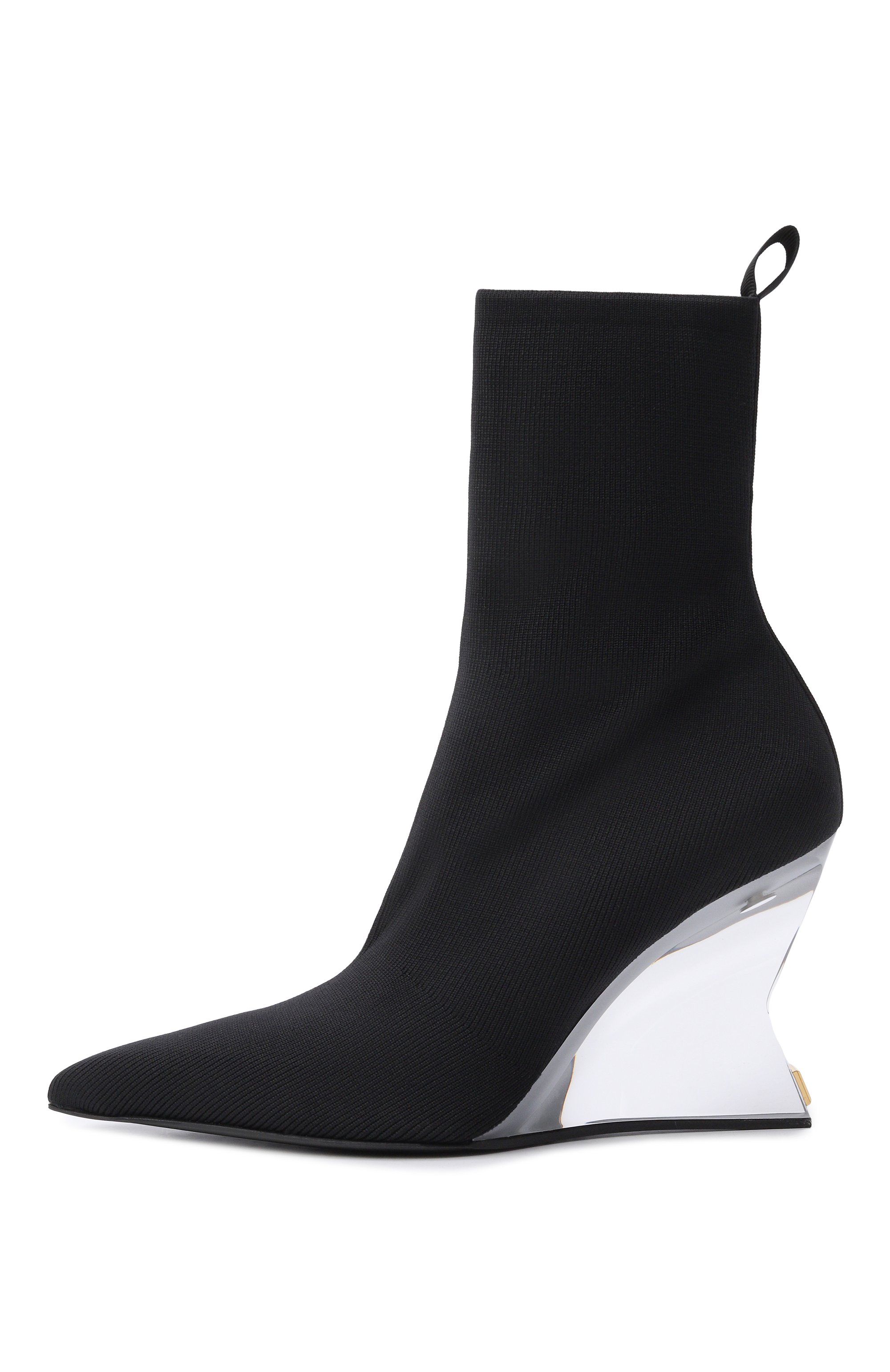 Текстильные ботильоны BALMAIN, арт. GN1TE201/TKNI, фото 4