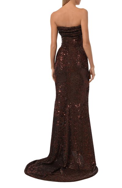 Платье с отделкой пайетками GIUSEPPE DI MORABITO, арт. 03FWLD126 03365, фото 4