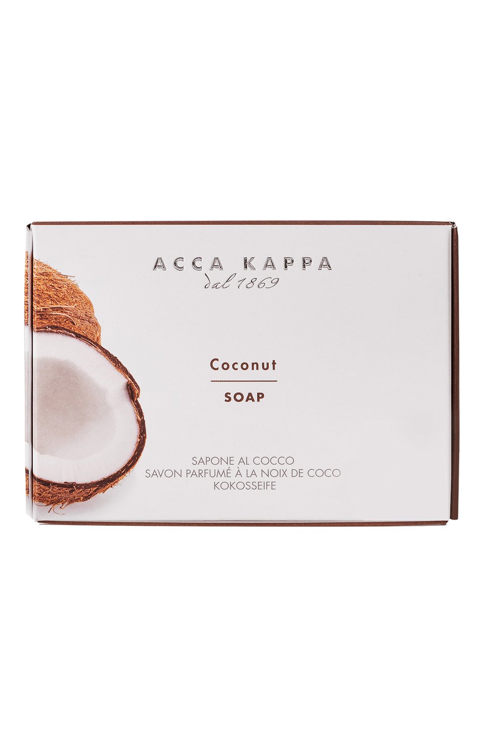 Твердое туалетное мыло coconut (150g) ACCA KAPPA бесцветного цвета по цене 1450 руб., арт. 853611, фото 2 Твердое туалетное мыло coconut (150g) ACCA KAPPA, арт. 853611, фото 2