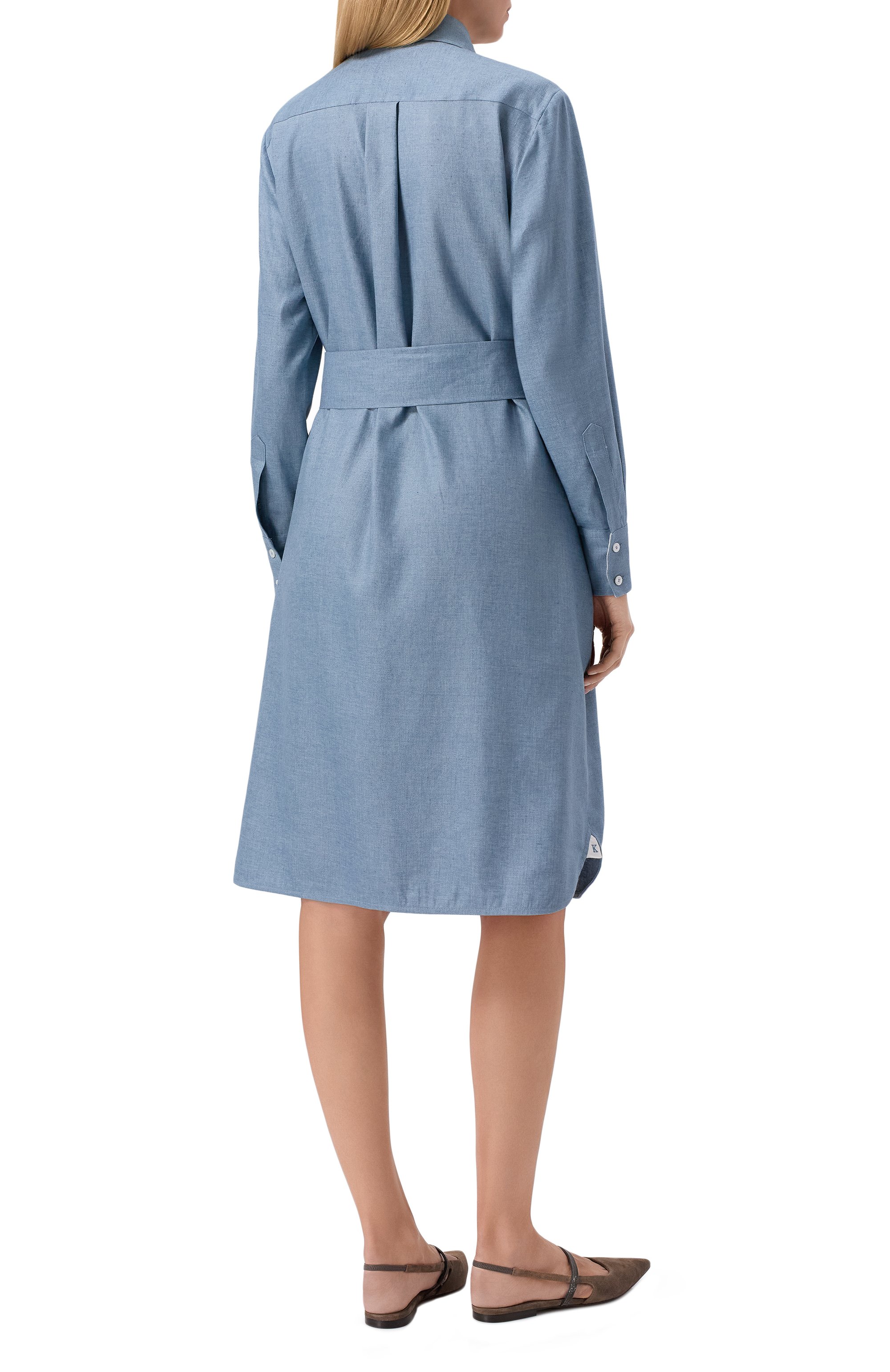 Льняное платье KITON, арт. D57347H0921602, фото 4