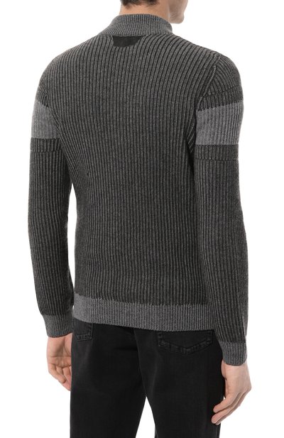 Свитер из кашемира и шерсти ZILLI темно-серого цвета по цене 122500 руб., арт. KZMC01M0223VBIC00, фото 4 Свитер из кашемира и шерсти ZILLI, арт. KZMC01M0223VBIC00, фото 4