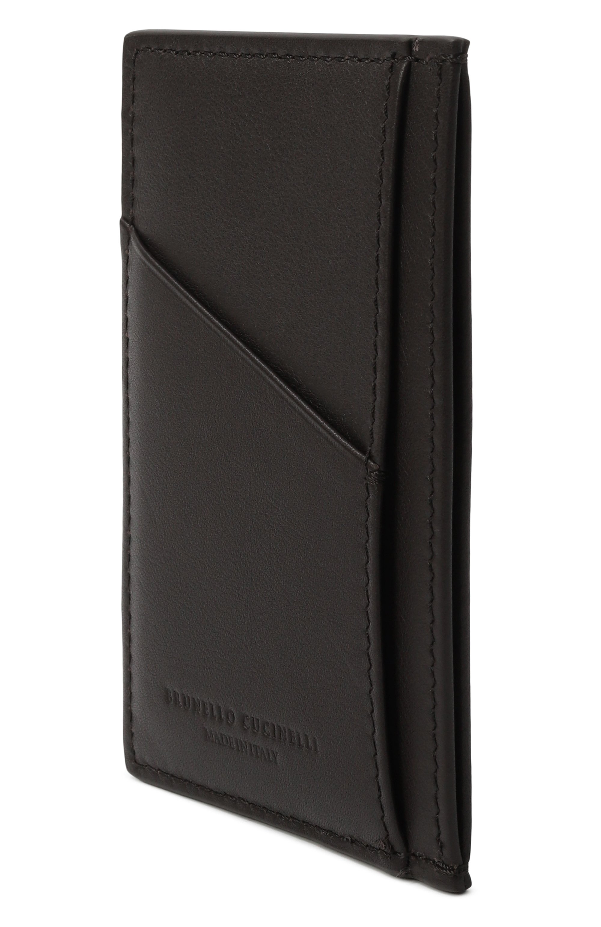 Кожаный футляр для кредитных карт BRUNELLO CUCINELLI, арт. MWZNBU435, фото 2