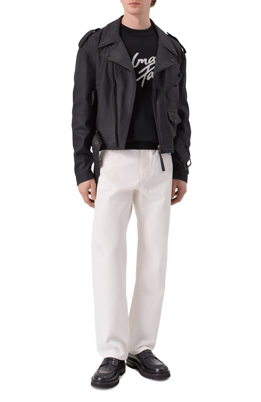 Кожаная куртка Balmain GH1TD580/LE11 Чёрный  GH1TD580/LE11 Фото 2