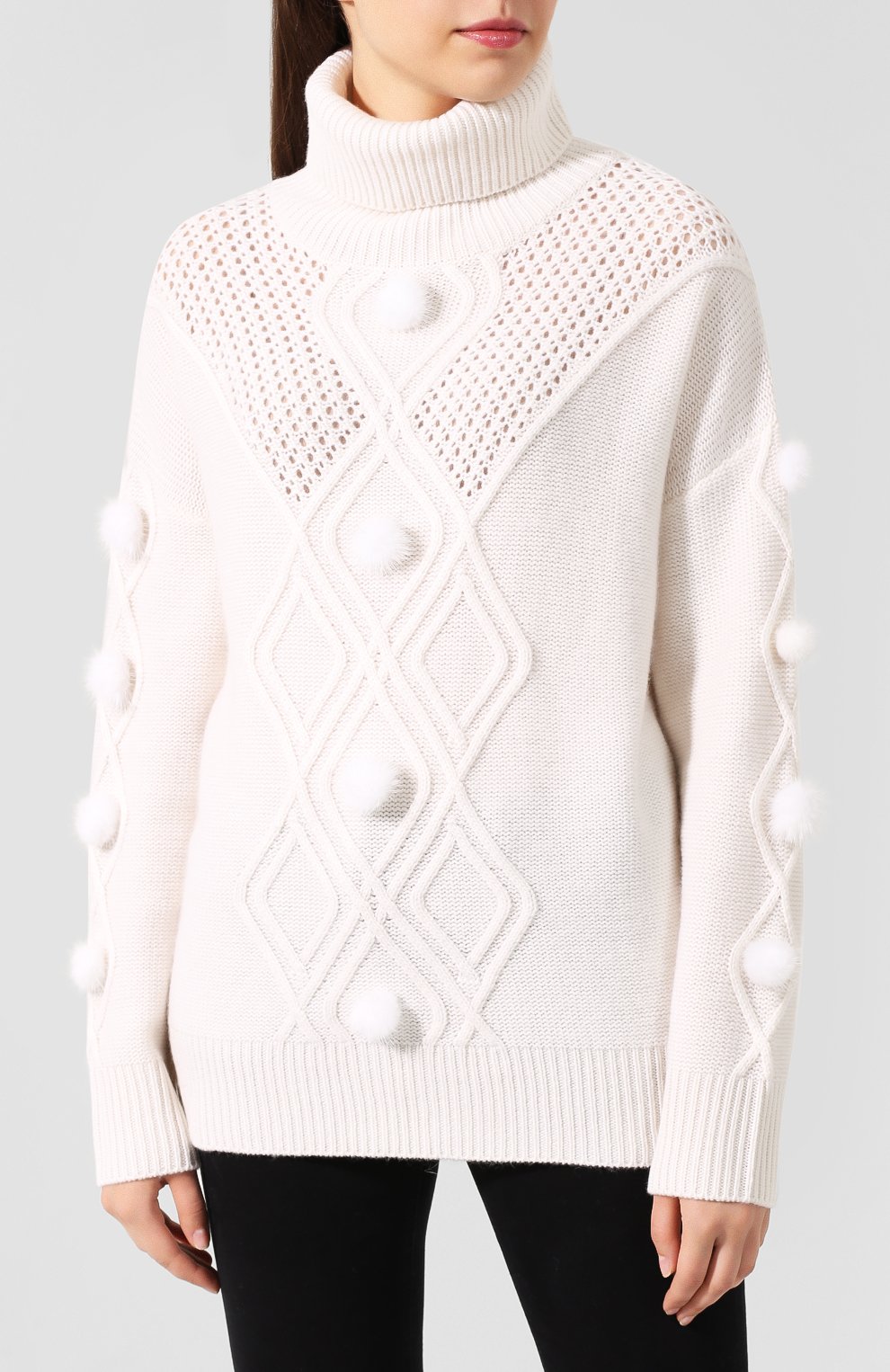 Свитер с отделкой из меха норки MAX AND MOI, арт. H19BAMB0U, фото 3