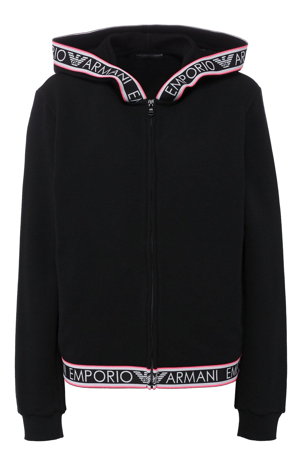 Хлопковый кардиган EMPORIO ARMANI черного цвета по цене 17400 руб., арт. 164076/9P287, фото 1 Хлопковый кардиган EMPORIO ARMANI, арт. 164076/9P287, фото 1