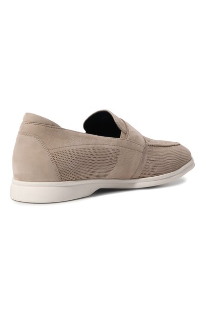 Лоферы из нубука ZILLI бежевого цвета по цене 98100 руб., арт. H0075AM1003VRUL01, фото 5 Лоферы из нубука ZILLI, арт. H0075AM1003VRUL01, фото 5