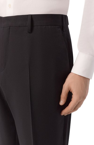 Брюки из хлопка и шерсти DRIES VAN NOTEN черного цвета по цене 76450 руб., арт. 020904/4302, фото 5 Брюки из хлопка и шерсти DRIES VAN NOTEN, арт. 020904/4302, фото 5