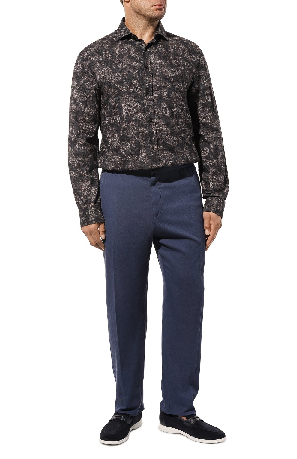 Брюки из хлопка и шелка MARCO PESCAROLO, арт. CHIAIAM/4707, фото 2